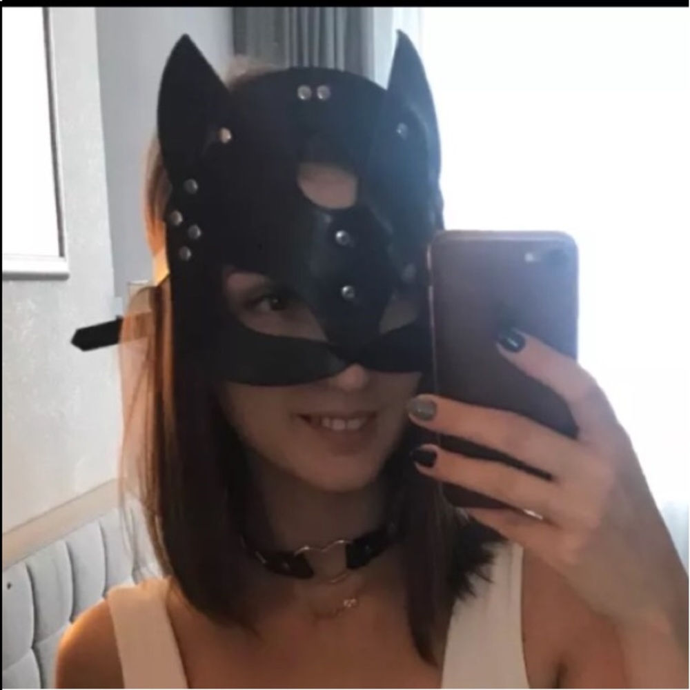 🌹Sexy Leather Cosplay Masquerade Party Eye Mask🌹 - Picture 11 of 16